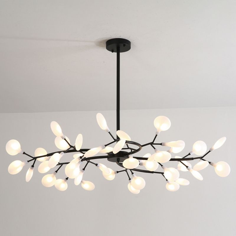 Branching Tree Multi-Light Pendant with Glass Globes for Dining Room & Living Room – Adjustable Hardwire Chandelier | Thomler