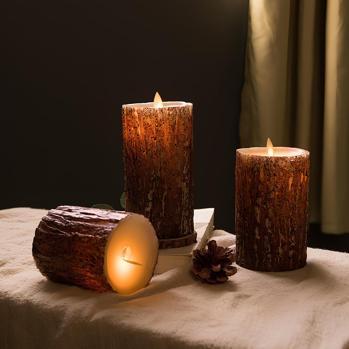 Flameless LED Candles with Realistic Flicker – Safe Battery-Operated Pillar Candles for Home Decor, Weddings, Dinners & Ambiance | Thomler
