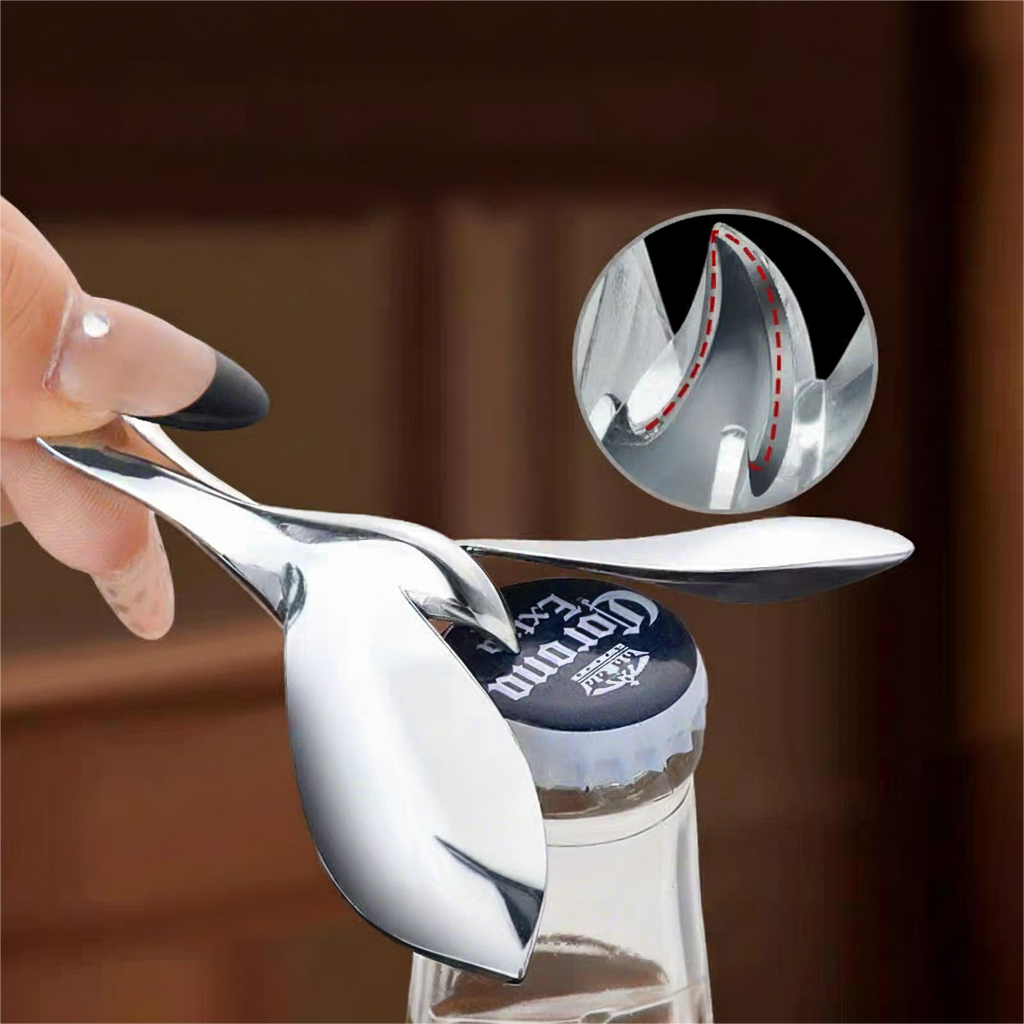 Swallow Bottle Opener with Balancing Stand – Zinc Alloy Mirror-Polish Design for Beer, Soda & Craft Bottles | Bar Decor Sculpture | Thomler