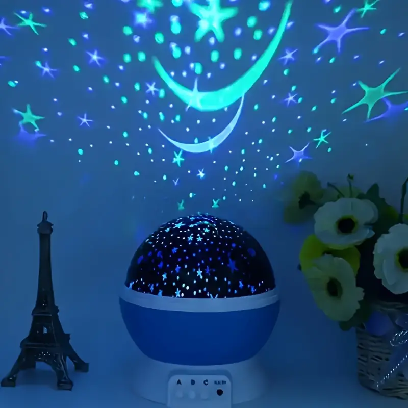 Galaxy Night Light Projector with Music & Rechargeable LED for Kids Room, Bedroom Ceiling & Wall Display | Thomler