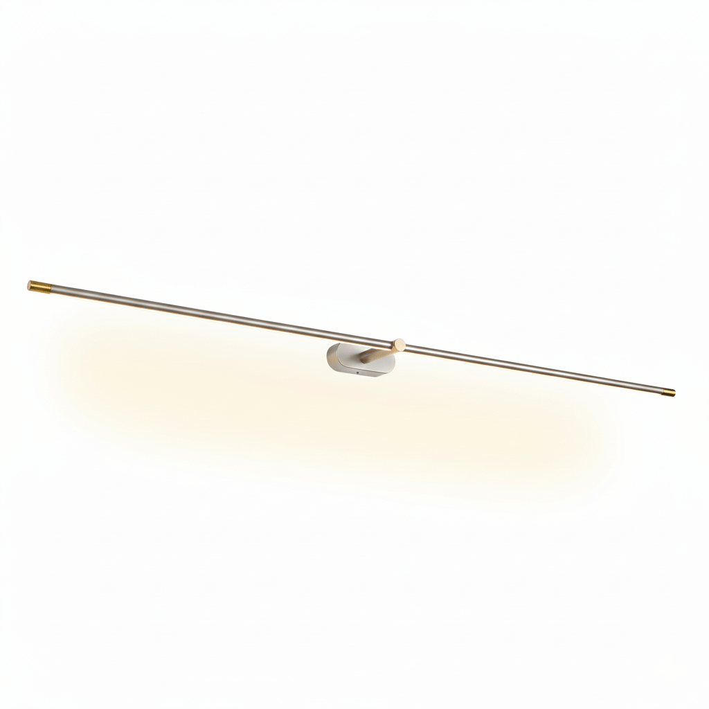 Contemporary Metal Vanity Light Integrated LED 27 in Black Bathroom Wall Lamp Warm Lighting | Thomler