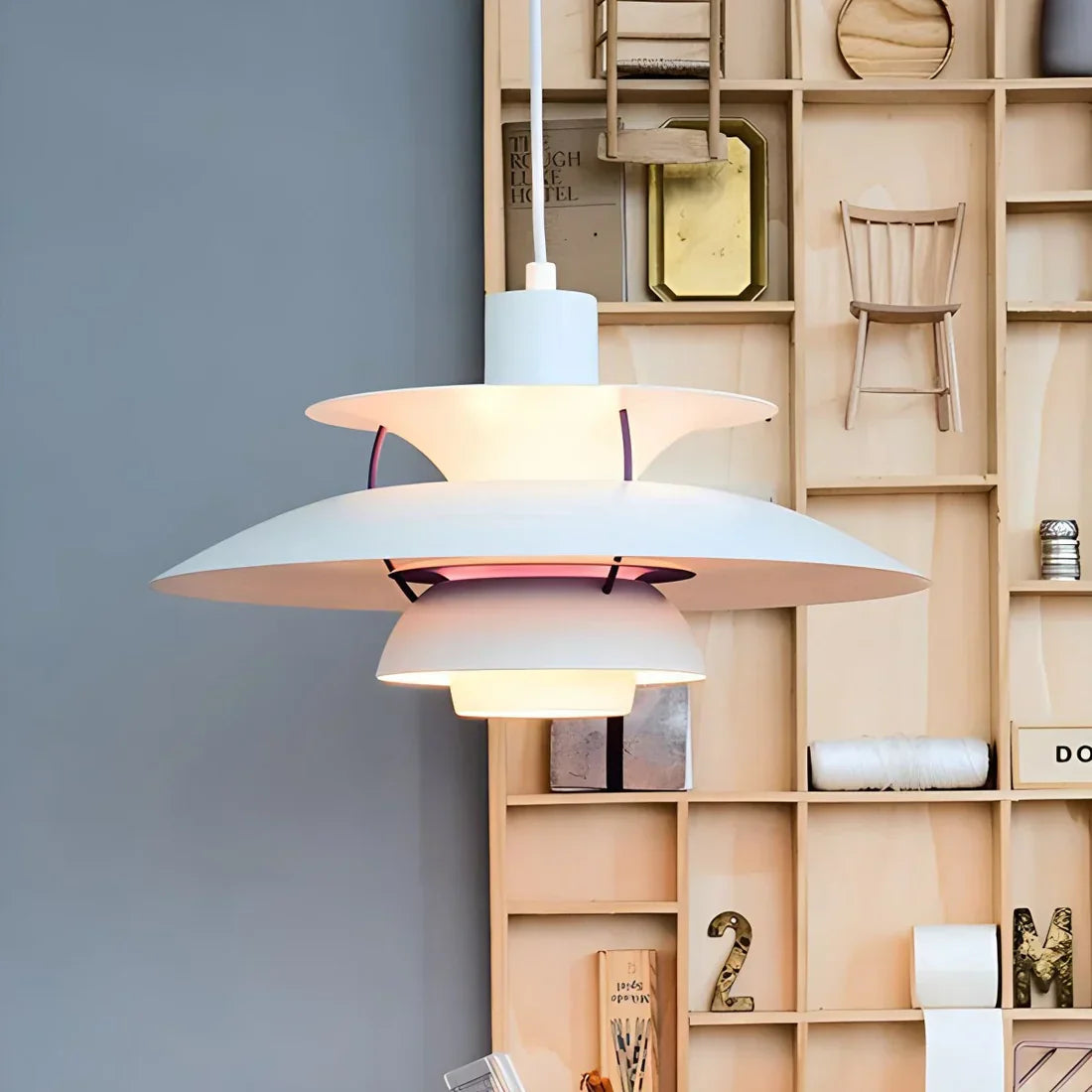 Pendant Light Alloy E27 Green Dining Room Scandinavian Layered Ceiling Hanging Living Room Ambient Lighting | Thomler