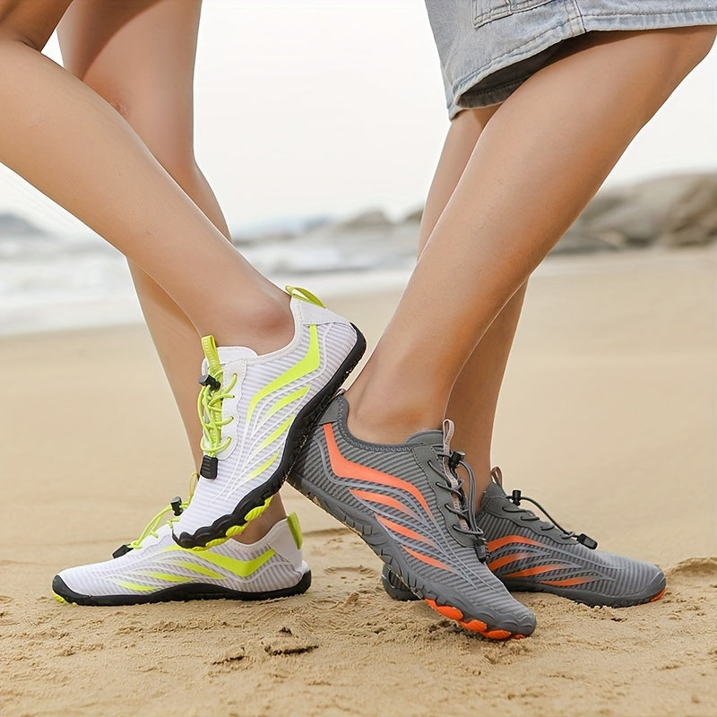 Quick-Dry Water Shoes with Five-Toe Design – Mesh Barefoot Aqua Footwear for Swimming, Hiking & Beach Sports | Thomler