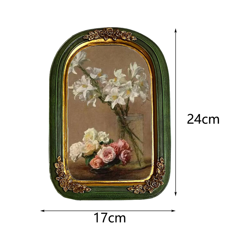 Vintage Resin Picture Frame for Home Display – Ornate Antique-Style Photo Holder for Living Room & Bedroom Décor | Thomler