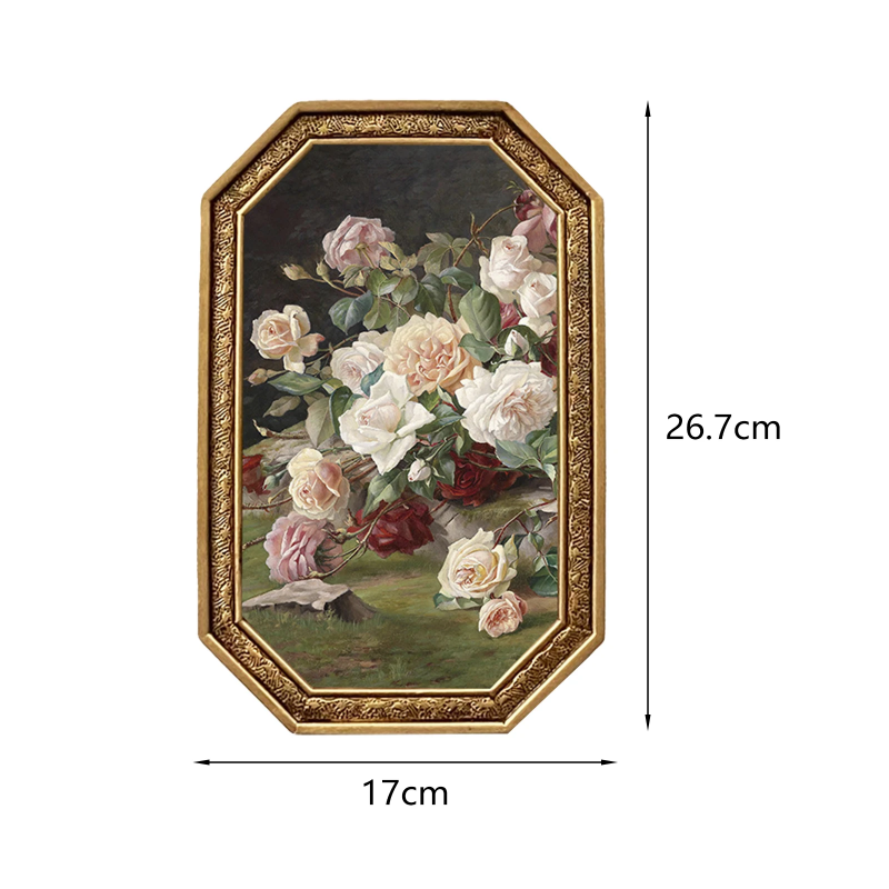 Vintage Resin Picture Frame for Home Display – Ornate Antique-Style Photo Holder for Living Room & Bedroom Décor | Thomler