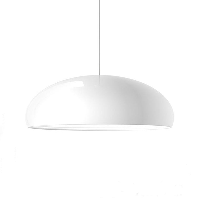 Modern Metal Dome Ceiling Fixture with Tri-Tone Dimming & LED Bulb – 14 to 24 inch Round Hardwired Indoor Hanging Lamp for Dining | Thomler