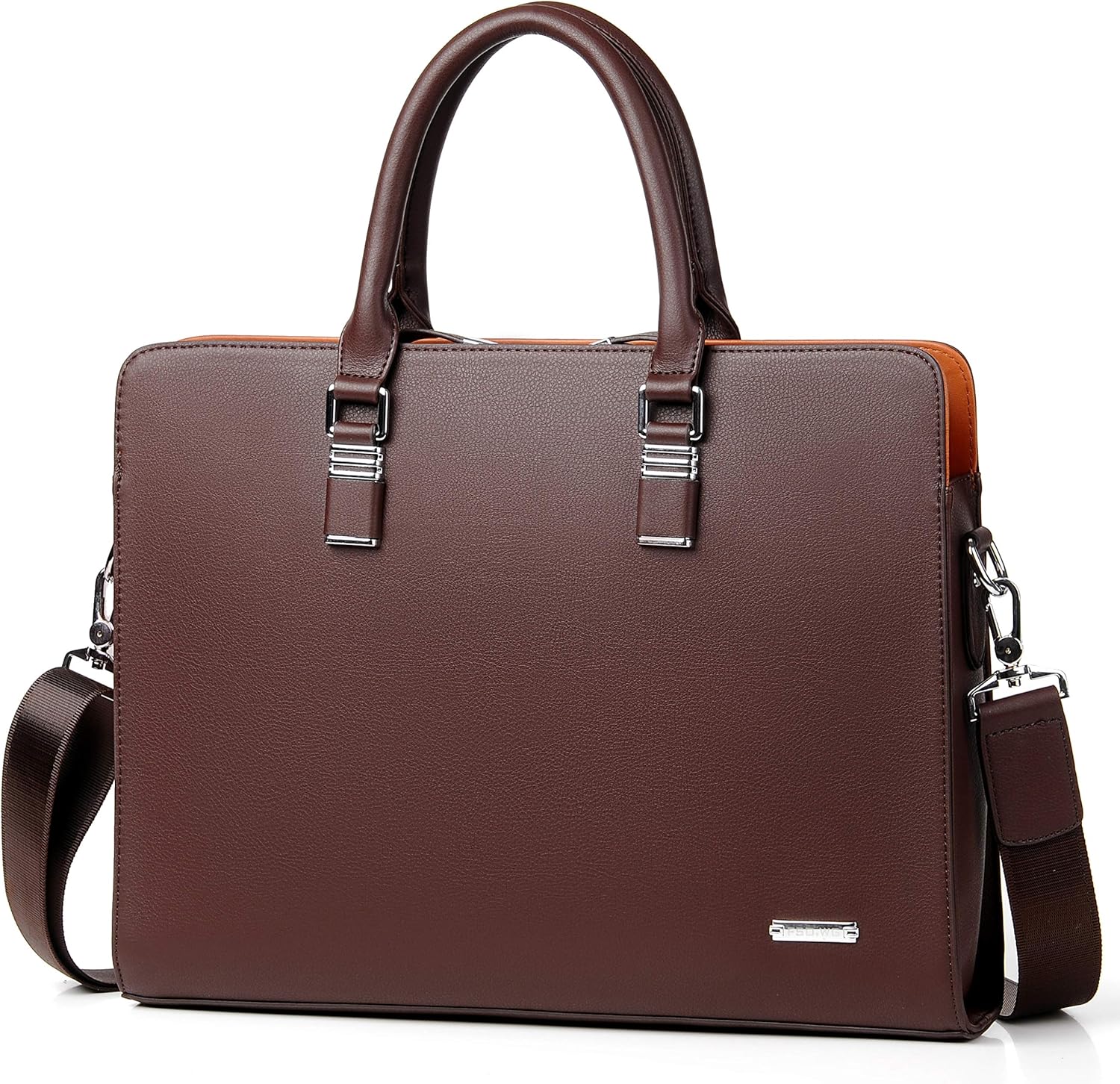 Executive Leather Laptop Bag 15.6-Inch for Work Travel School Office Business Men Women Professionals | Thomler