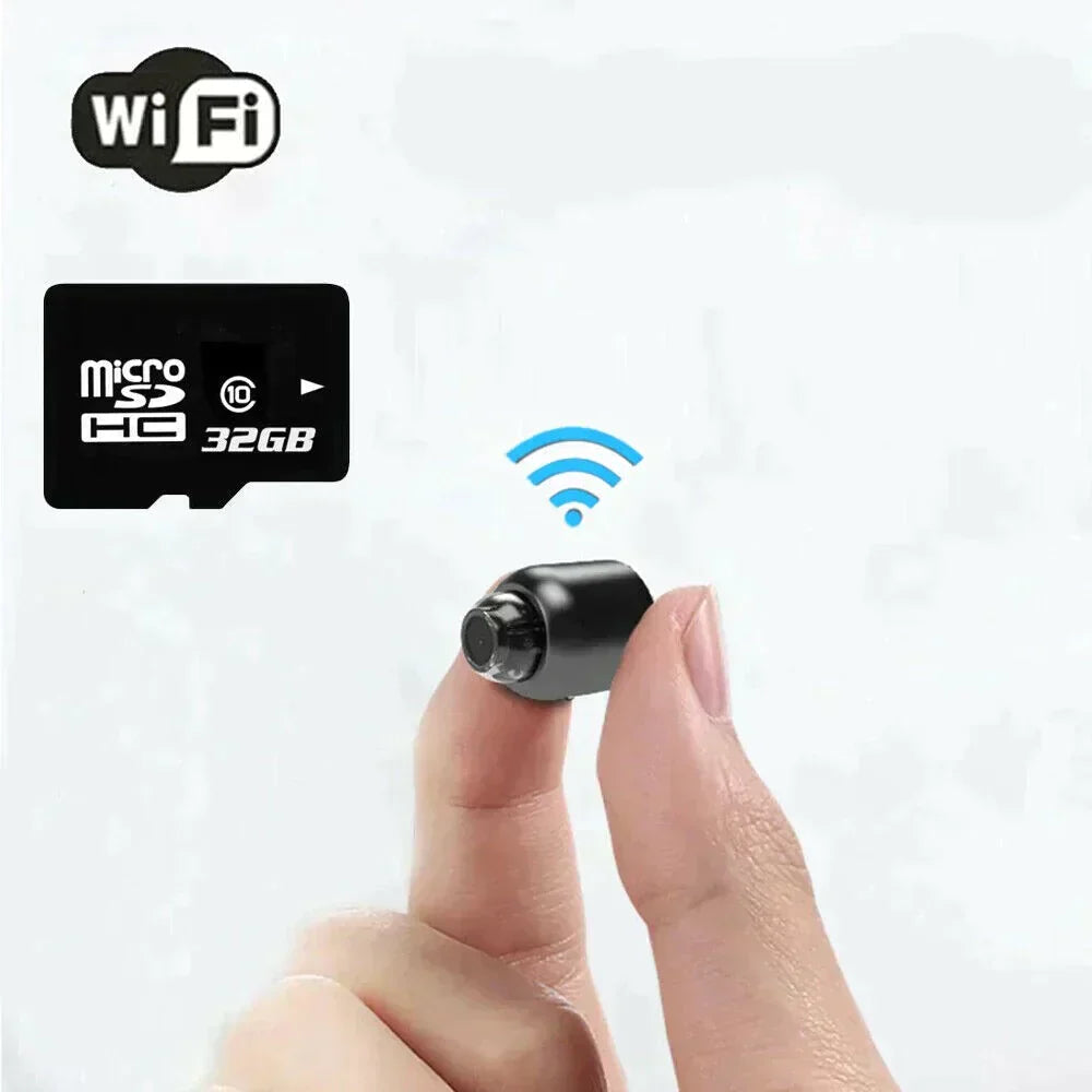 Compact WiFi Security Camera 1080p HD Indoor with Night Vision & Motion Alerts 120° Wide Angle Two-Way Audio Remote Monitoring for Home Offi | Thomler