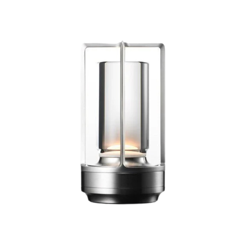 Rechargeable Crystal Table Lamp with Touch Dimmer & 3 Light Modes for Bedroom Office Dining Room | Portable LED Accent Light | Thomler