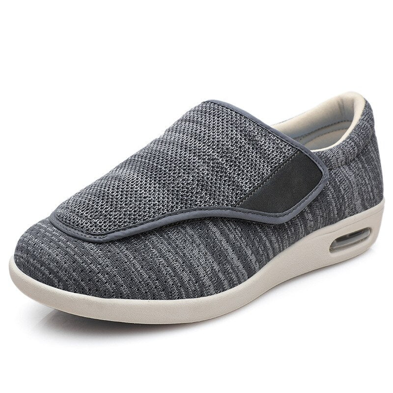 Extra-Wide Adjustable Velcro Shoes for Swollen Feet with Memory Foam Insoles – Breathable Diabetic-Friendly Slip-Resistant Sneakers for | Thomler