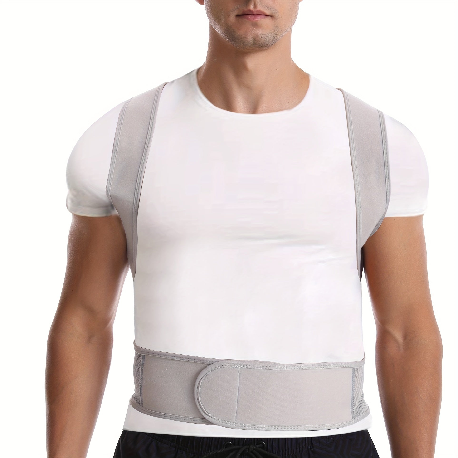 Adjustable Posture Corrector Brace for Back Support – Breathable Neoprene Upper Back Straightener for Men & Women | Thomler