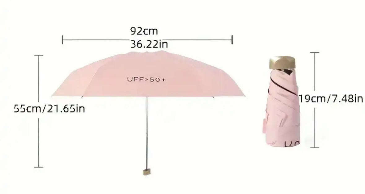 Pocket Umbrella with UV Protection – Compact Travel-Size Sun & Rain Shield for Everyday Carry | Thomler