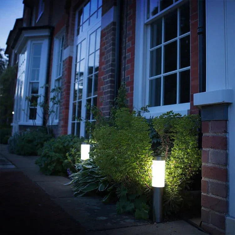 Stainless Steel Solar Lawn Stake Light Outdoor Pathway Marker with Auto Dusk Sensor Waterproof Garden Landscape Lighting for Walkway Yard | Thomler