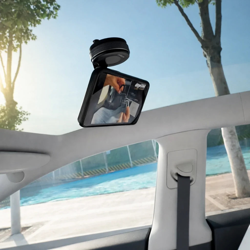 Car Dashboard Cell Phone Mount with 360° Rotation and Vacuum-Lock Base for iPhone & Android | Hands-Free Windshield Holder | Thomler