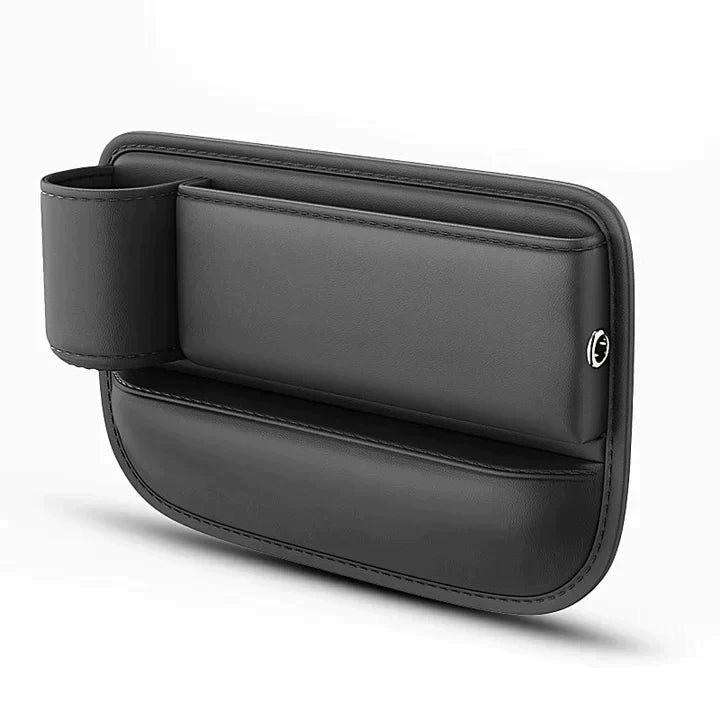 Car Seat Gap Organizer Faux Leather Storage Caddy with Charging Port for Center Console Driver Passenger Side Vehicle Accessories | Thomler