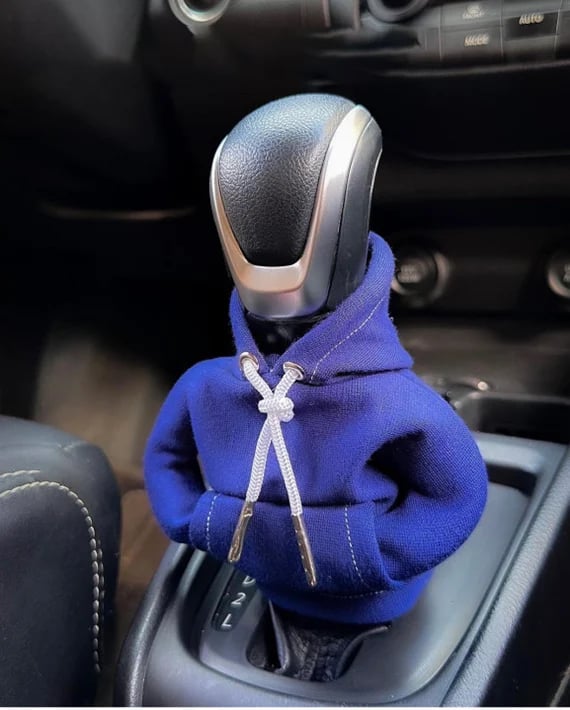 Mini Hoodie Gear Shift Cover – Playful Car Interior Accessory for Manual & Automatic Vehicles | Thomler