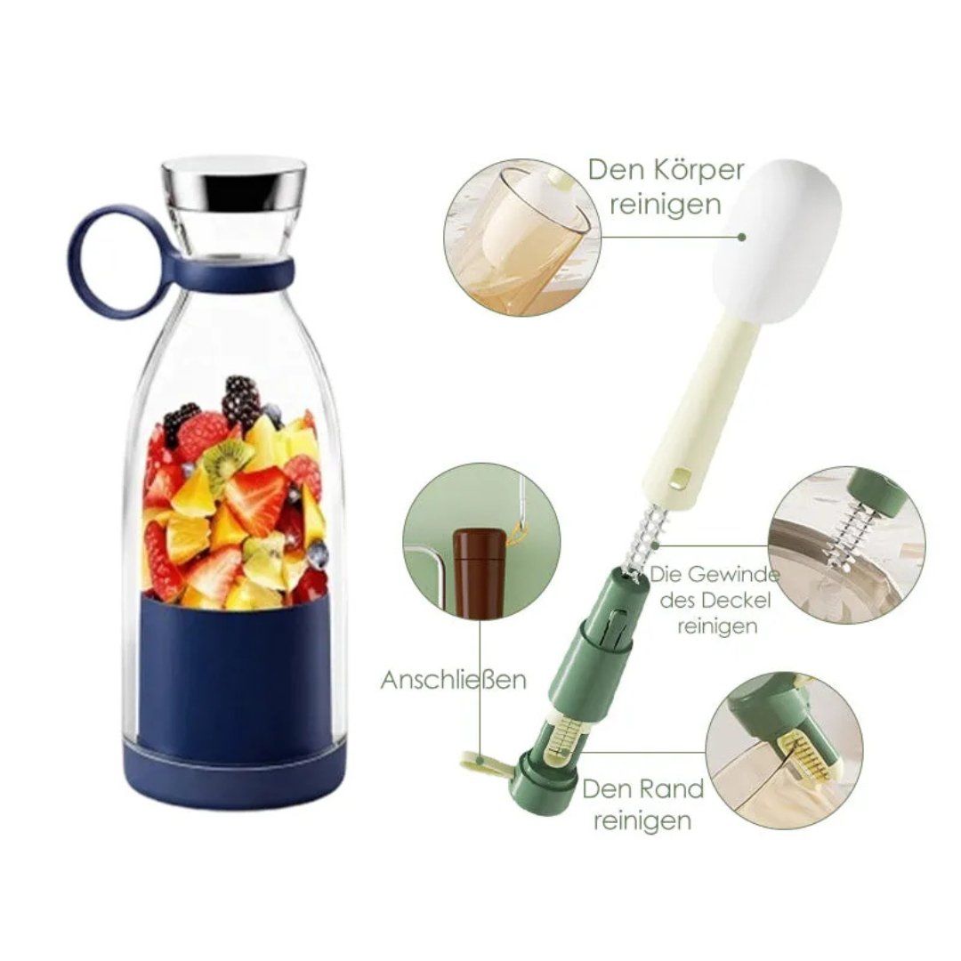 Rechargeable Personal Blender Bottle with USB Charging for Smoothies Shakes & Protein Drinks – Portable Single Serve Blender Mixer Cup for | Thomler