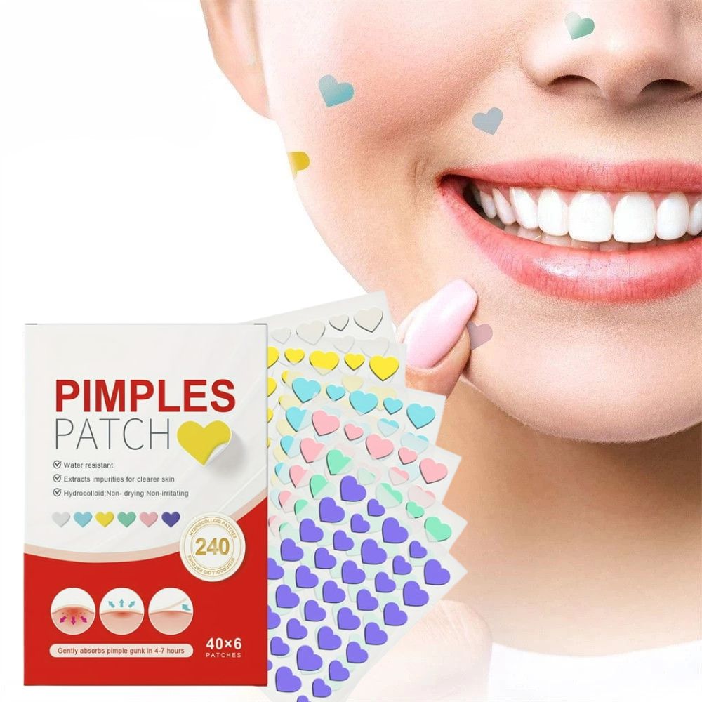 Hydrocolloid Spot Stickers – 240 Adorable Heart & Star Shapes for Blemish Care | Thomler