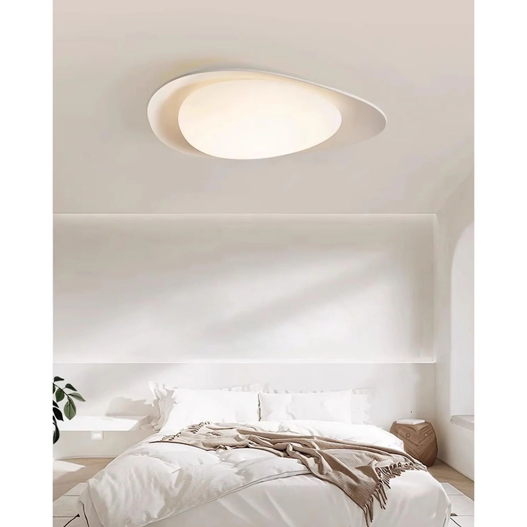 Ceiling Light Resin Leaf Shape 40.0 cm Green Living Room Bedroom Dining Room Adjustable LED Lighting | Thomler