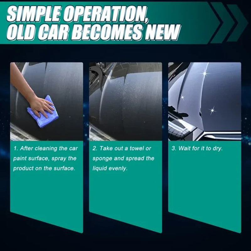 Nano Ceramic Car Spray Cleaner Polish Detailer for Paint Glass Plastic – Waterless Wash Restorer Scratch Remover for Auto Boat RV Motorcycle | Thomler