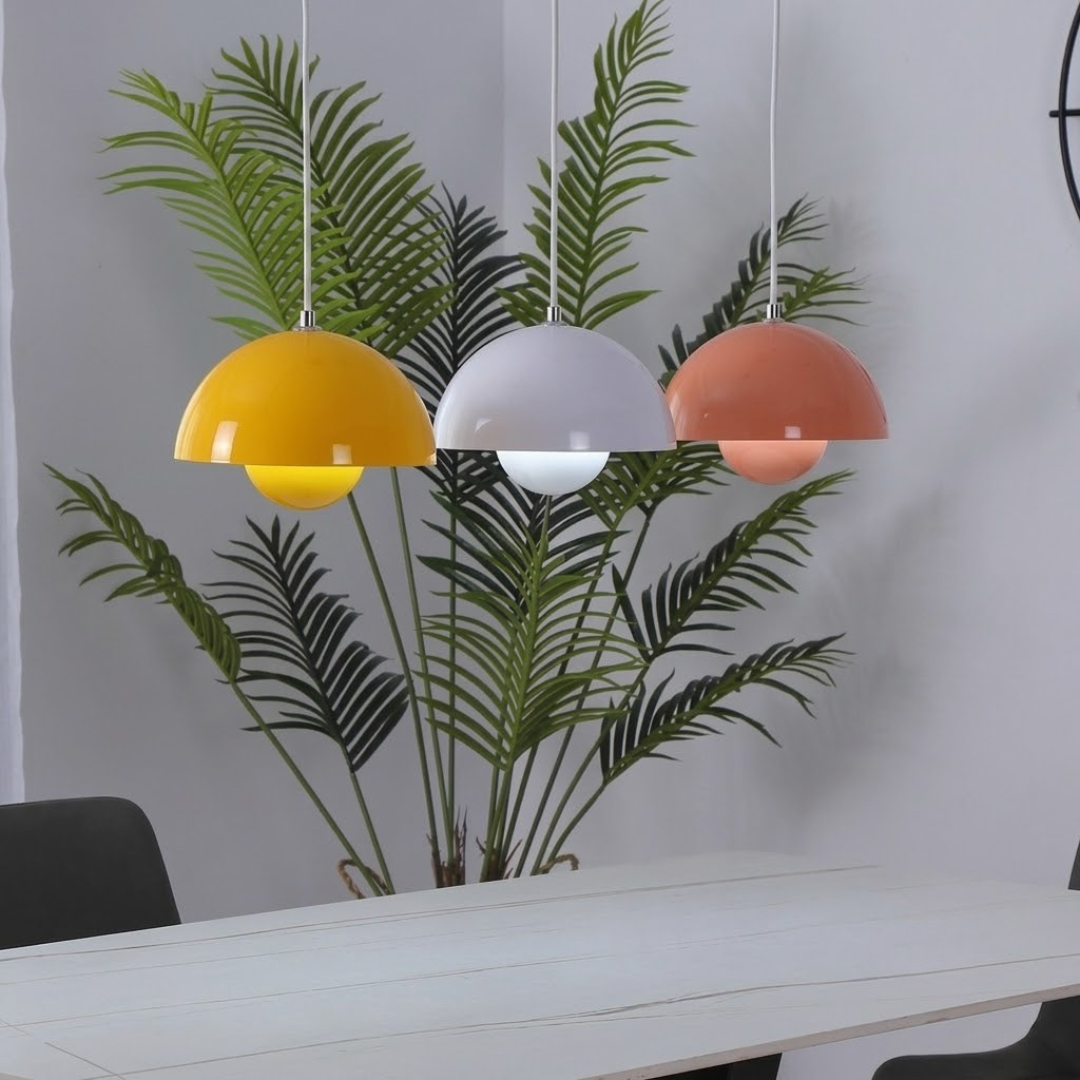 Hanging Planter Light Fixture with Built-In Pot for Indoor Plants & Modern Scandinavian Farmhouse Decor | Thomler