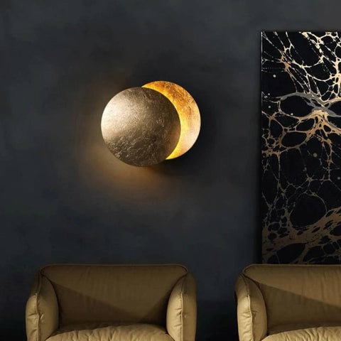 Crescent Moon Wall Sconce – Ambient LED Light Fixture for Living Room, Bedroom & Hallway – Modern Minimalist Design with Soft Warm Glow | Thomler