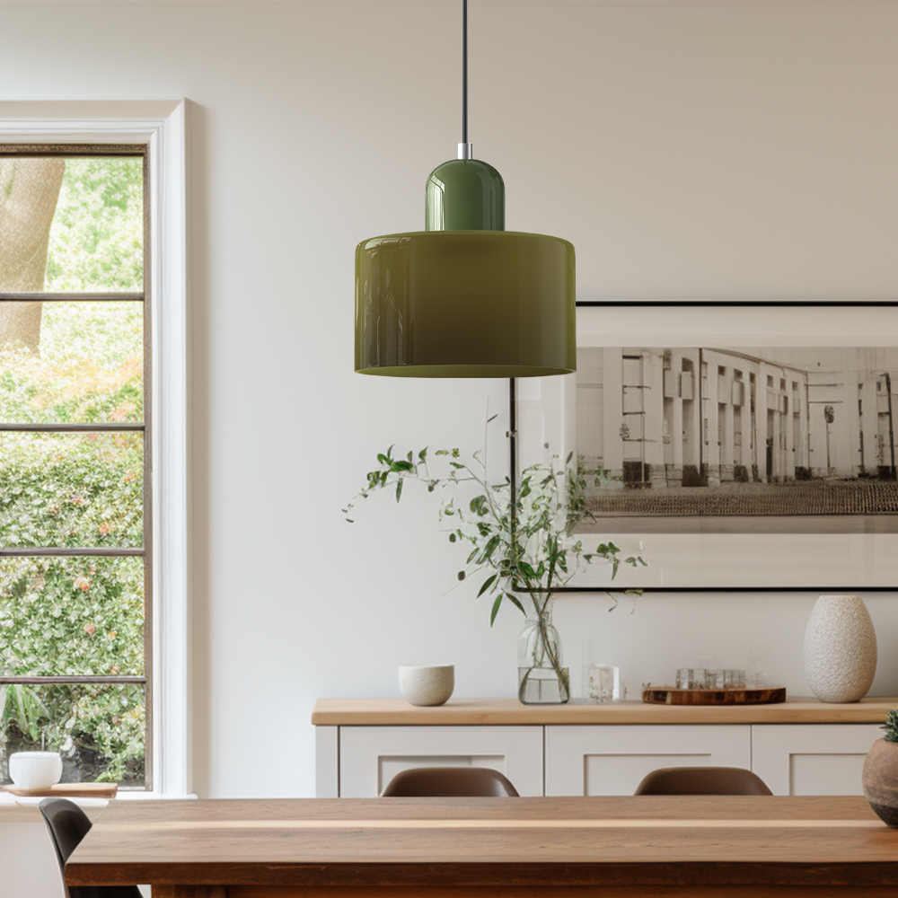 Linear LED Pendant Light White Glass Modern Hanging Fixture for Dining Room Kitchen Island Contemporary Halo Design Adjustable Cable | Thomler