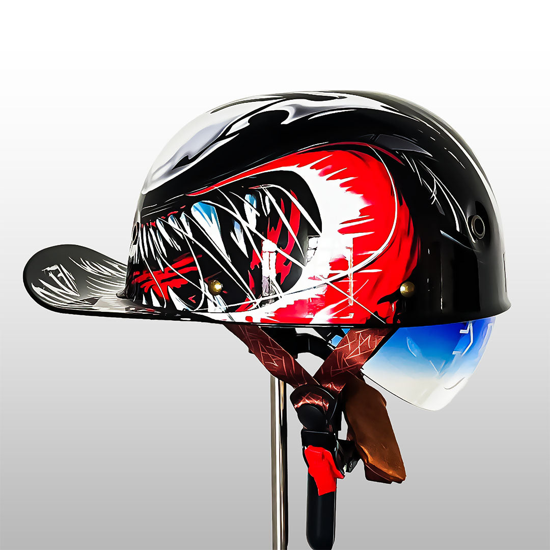 DOT-Certified Motorcycle Half Helmet with Baseball Cap Style for Urban Riding and Commuting | Thomler