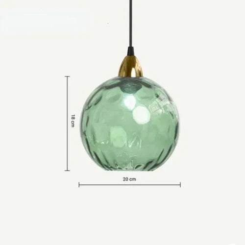 Glass Globe Pendant Light Fixture Modern Hanging Ceiling Lamp for Dining Room Kitchen Island Bedroom Living Room Decorative Suspended | Thomler