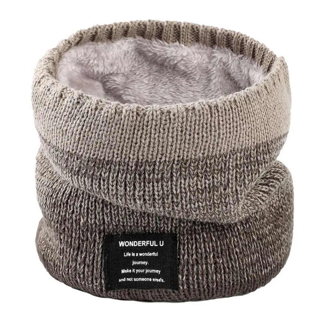 Fleece-Lined Knit Neck Warmer for Cold Weather Protection | Winter Scarf Gaiter for Men & Women | Thermal Neck Wrap for Outdoor Activities | Thomler