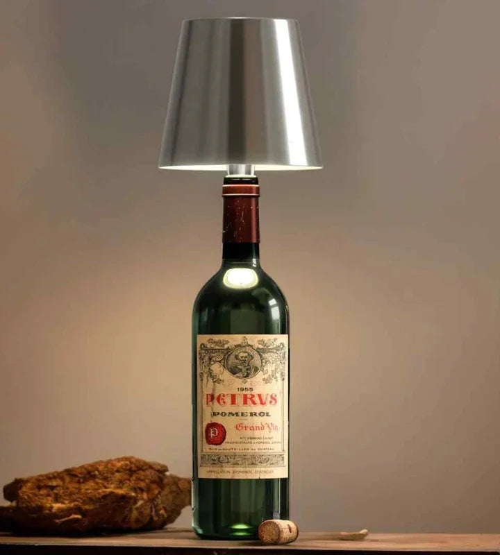 Rechargeable Bottle Light Cap with 3-Level Touch Dimming for Home & Outdoor Decor | Cordless USB-C LED Lamp Fits Wine Bottles | Thomler