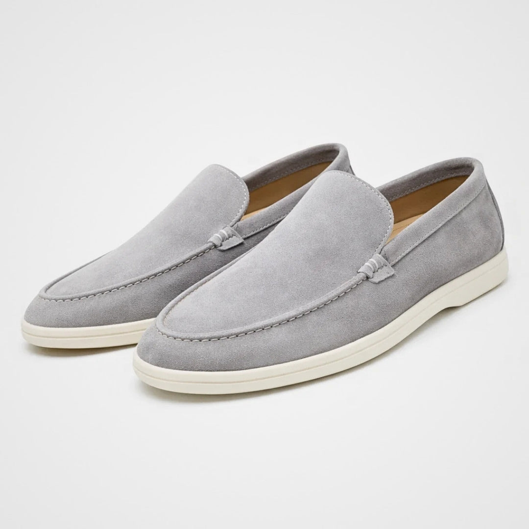 Men's Slip-On Loafers Suede-Look Casual Dress Shoes for Everyday Comfort & Style | Thomler