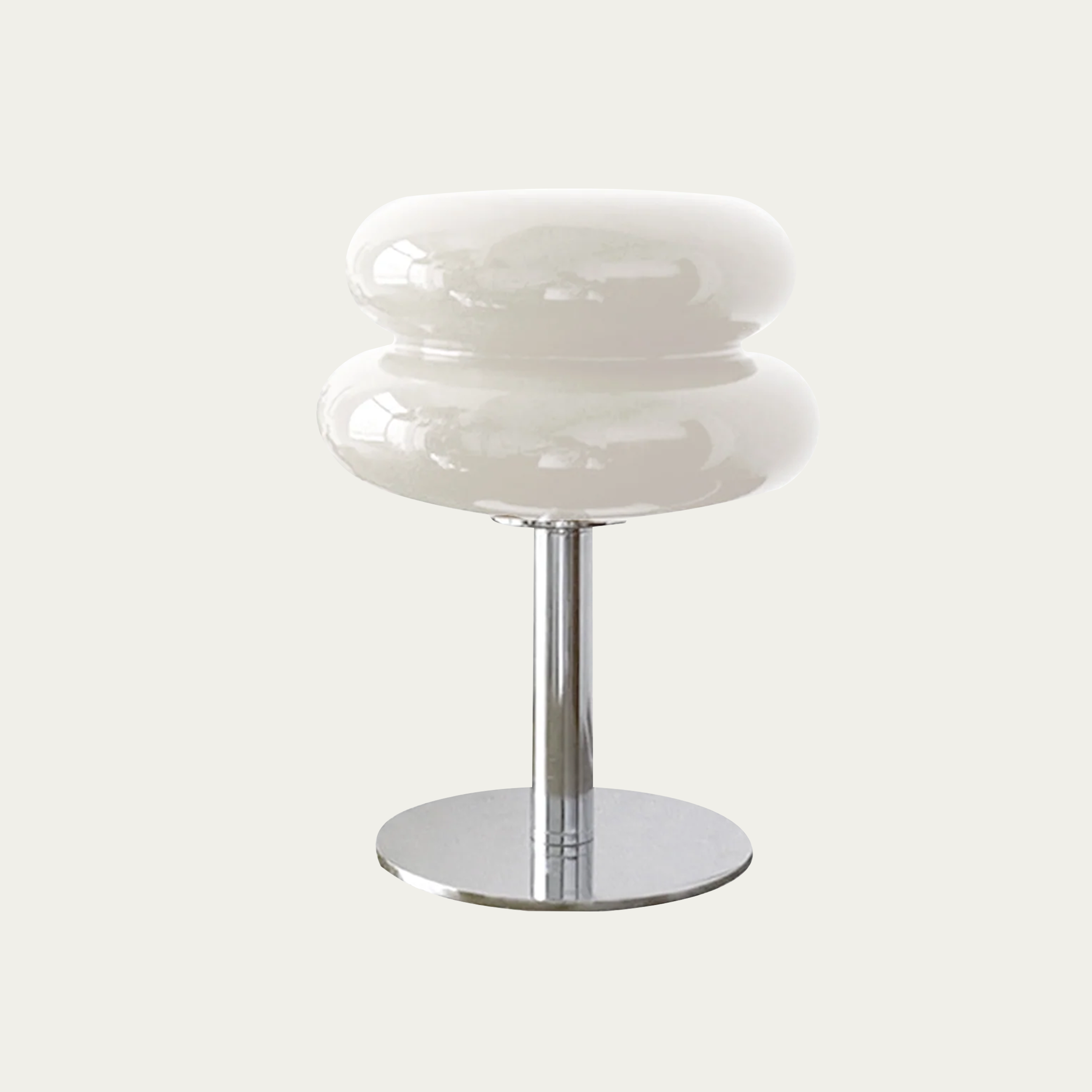 Table Lamp Glass 10 in White Jade Minimalist Bedroom Desk Accent Light | Thomler