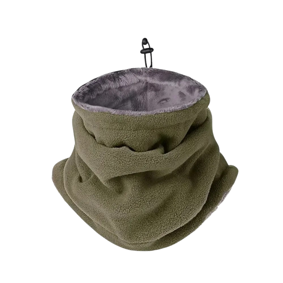 Adjustable Fleece Neck Gaiter with Drawstring for Winter Sports & Outdoor Activities – Versatile Face Cover | Thomler