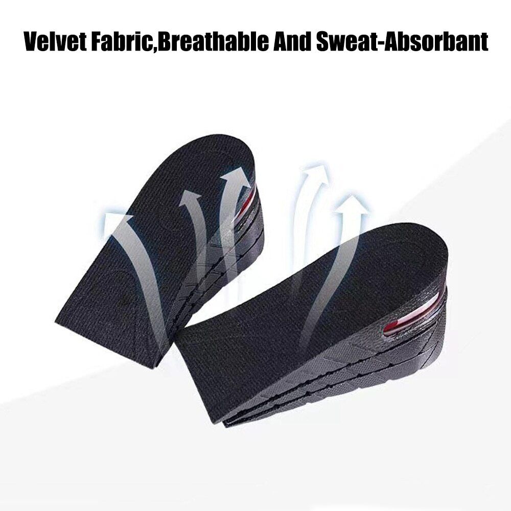Adjustable Height Boosting Insoles for Men – Shock Absorbing Elevator Shoe Inserts with Ventilated Design – Add 1 to 3.5 Inches | Thomler