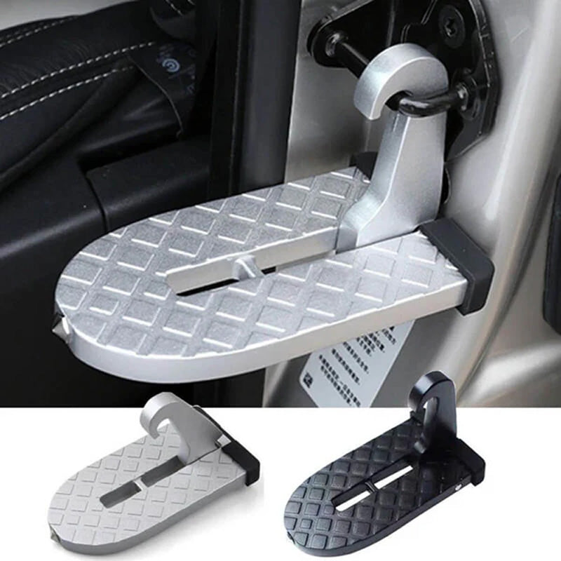 Rooftop Access Step with Emergency Glass Breaker for SUVs, Trucks & Jeeps – Foldable Aluminum Car Door Latch Hook Footstep with Protective | Thomler