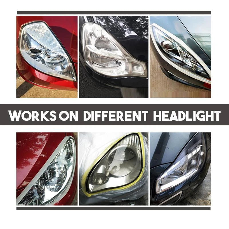 Headlight Restoration Kit – Removes Cloudiness & Yellowing for Crystal-Clear Lens Clarity on All Vehicles | Thomler
