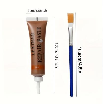 Leather & Vinyl Repair Kit for Couches, Car Interiors & Upholstery – 12 Color Options for Furniture Touch-Ups | Thomler