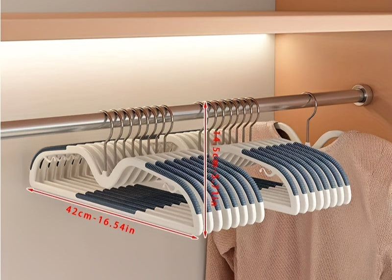 Rotating Short-Neck Space Saving Hangers with Non-Slip Grip for Closet Organization | Thomler