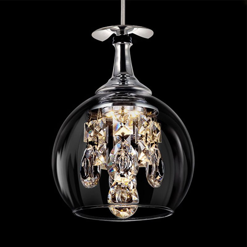 Pendant Light Glass Crystal 53.8 sq ft Indoor Dining Room Kitchen Island Hanging Ceiling Fixture Elegant Modern | Thomler