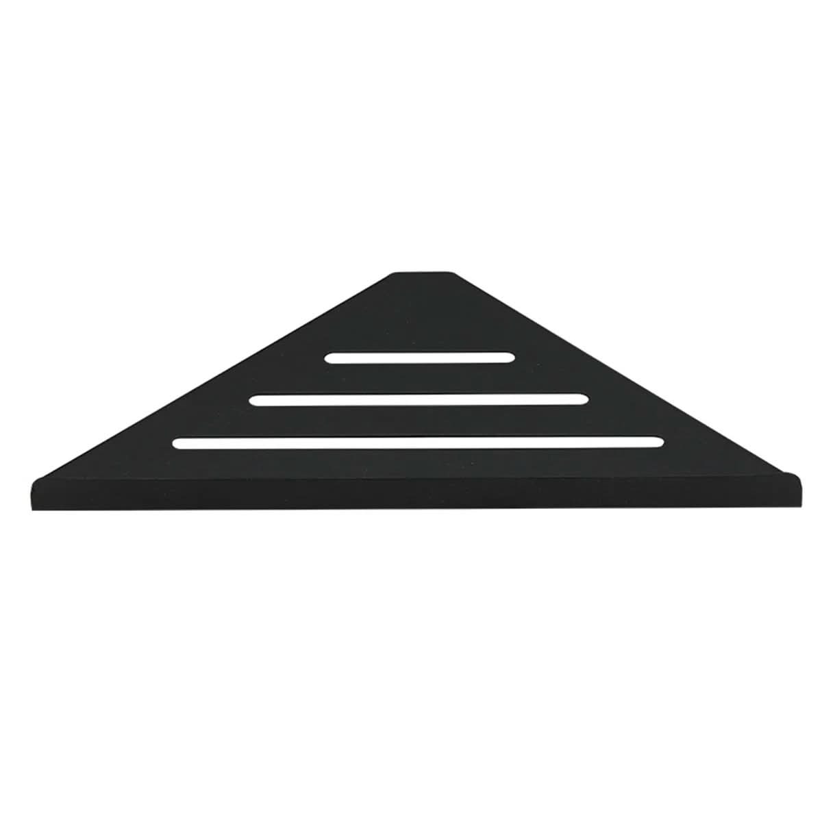 Rust-Proof Triangle Bathroom Caddy with Drainage Base & Anti-Slip Guard Rail for Wet Areas | Thomler