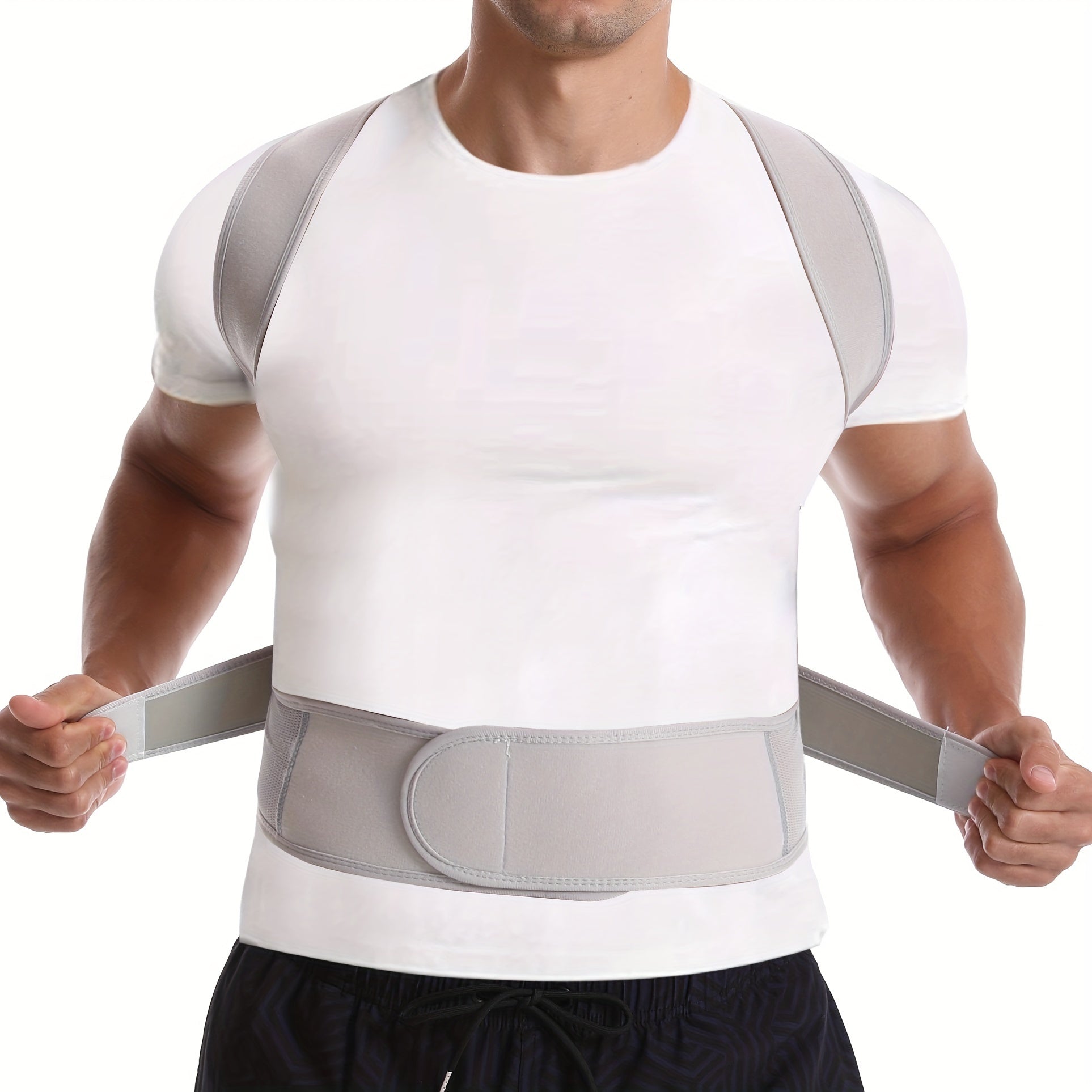 Adjustable Posture Corrector Brace for Back Support – Breathable Neoprene Upper Back Straightener for Men & Women | Thomler