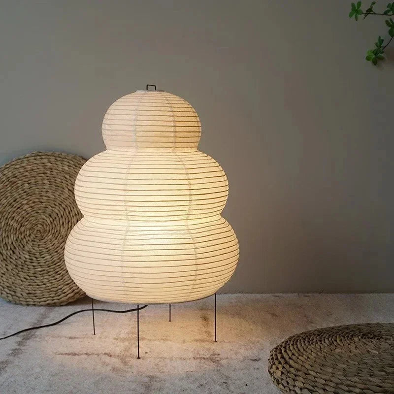 Floor Lamp Rice Paper 40.0 cm White Living Room Bedroom Japanese Style Mood Lighting Decorative Accent Lamp | Thomler