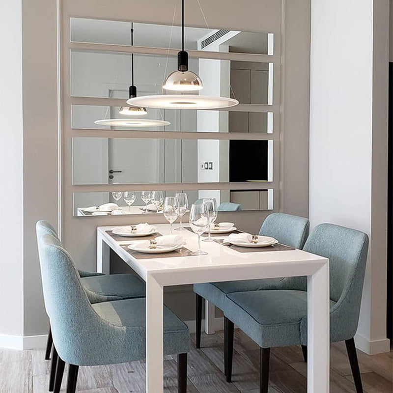 Contemporary Bell-Shaped Glass Pendant Light with Metal Canopy for Kitchen Island & Dining Room | Thomler