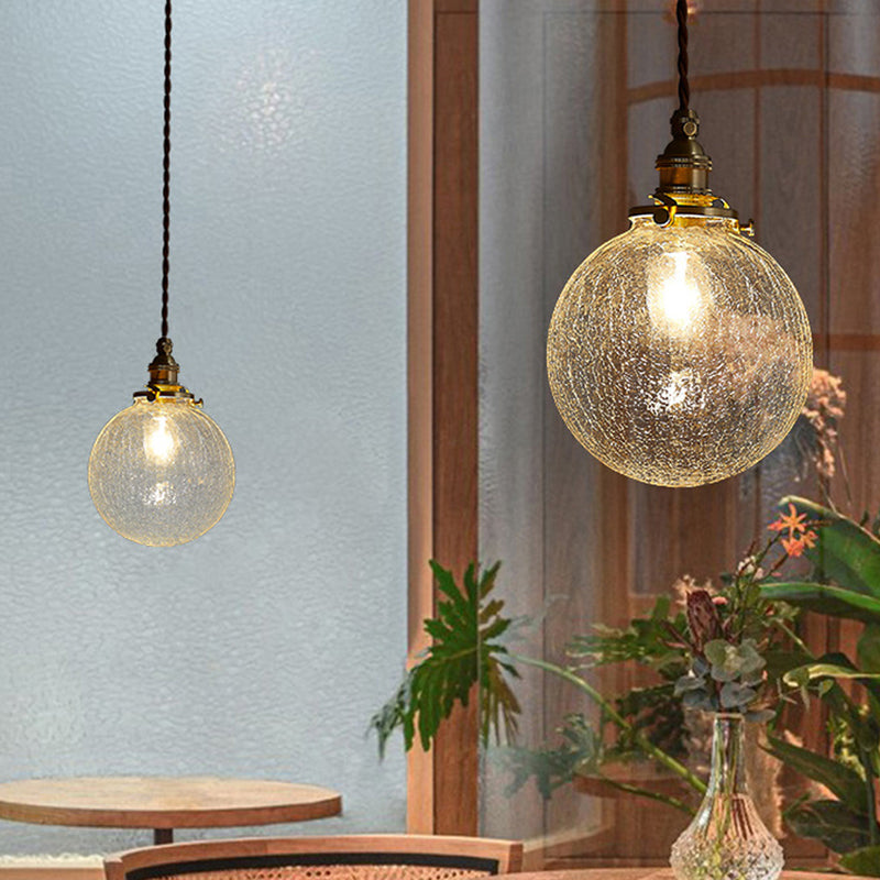 Pendant Light Crystal Glass 15.0 cm Dining Room Living Room Scandinavian Retro Hanging Ceiling Lamp E27 LED Compatible | Thomler