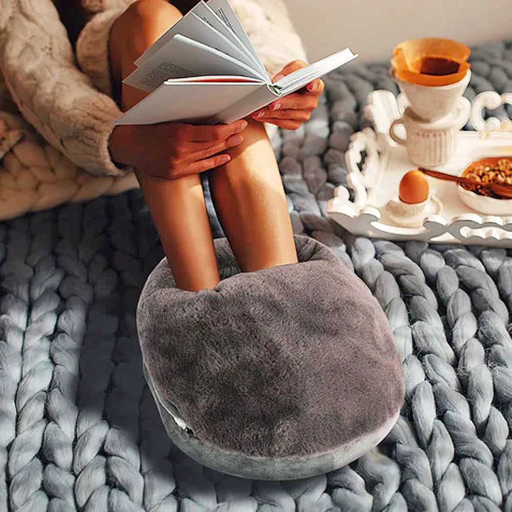 Heated Foot Warmer with Temperature Control & Machine-Washable Liner for Home & Office Use | Thomler