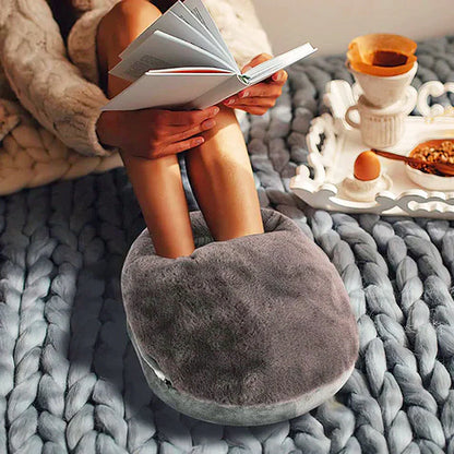 Heated Foot Warmer with Temperature Control & Machine-Washable Liner for Home & Office Use | Thomler