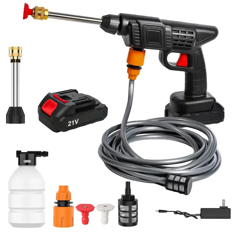 Cordless Pressure Washer Portable Battery-Powered High-Pressure Sprayer for Cars Patios Driveways | Thomler