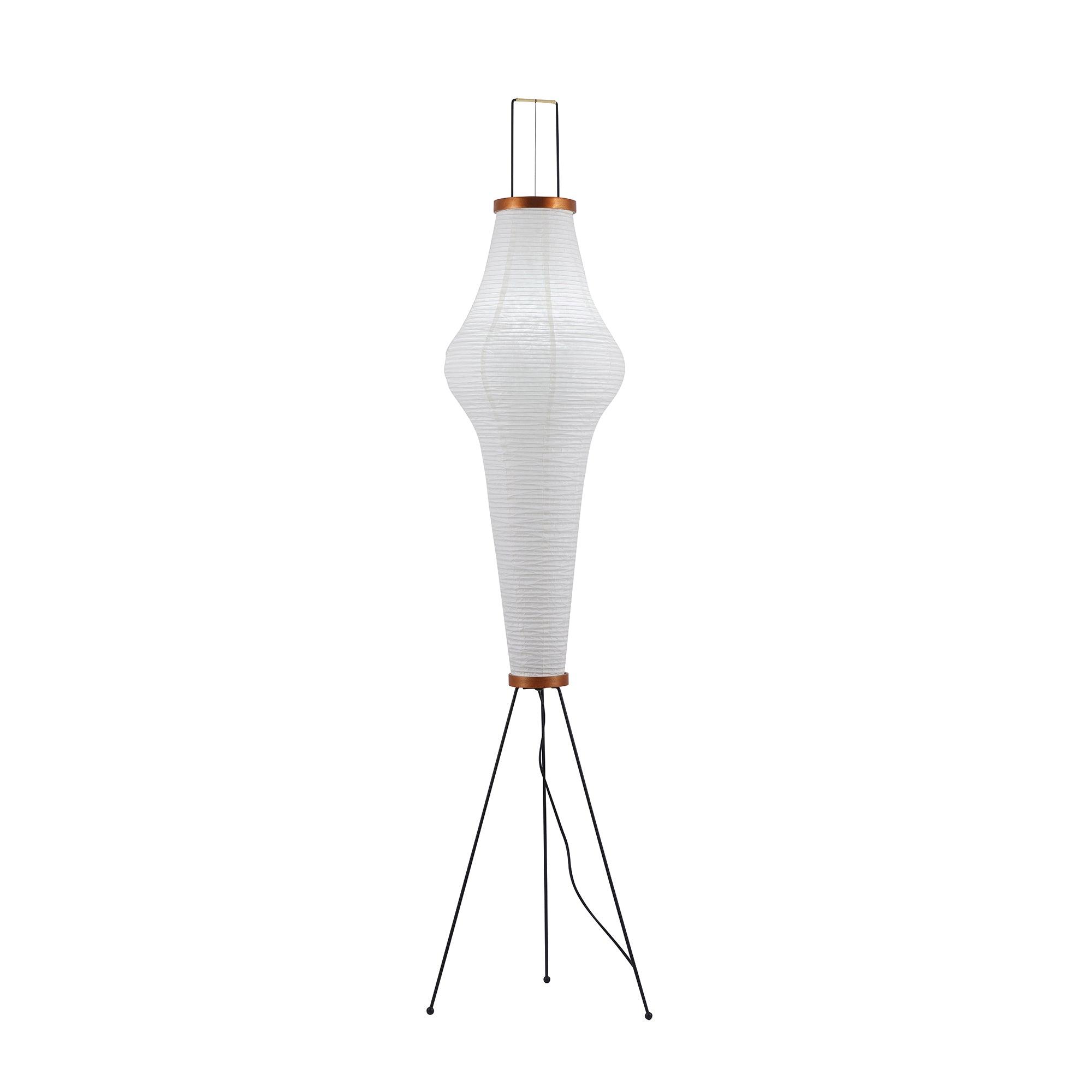 Akari Floor Lamp 47 in Mulberry Paper White Indoor Ambient Lighting Decorative Sculpture | Thomler