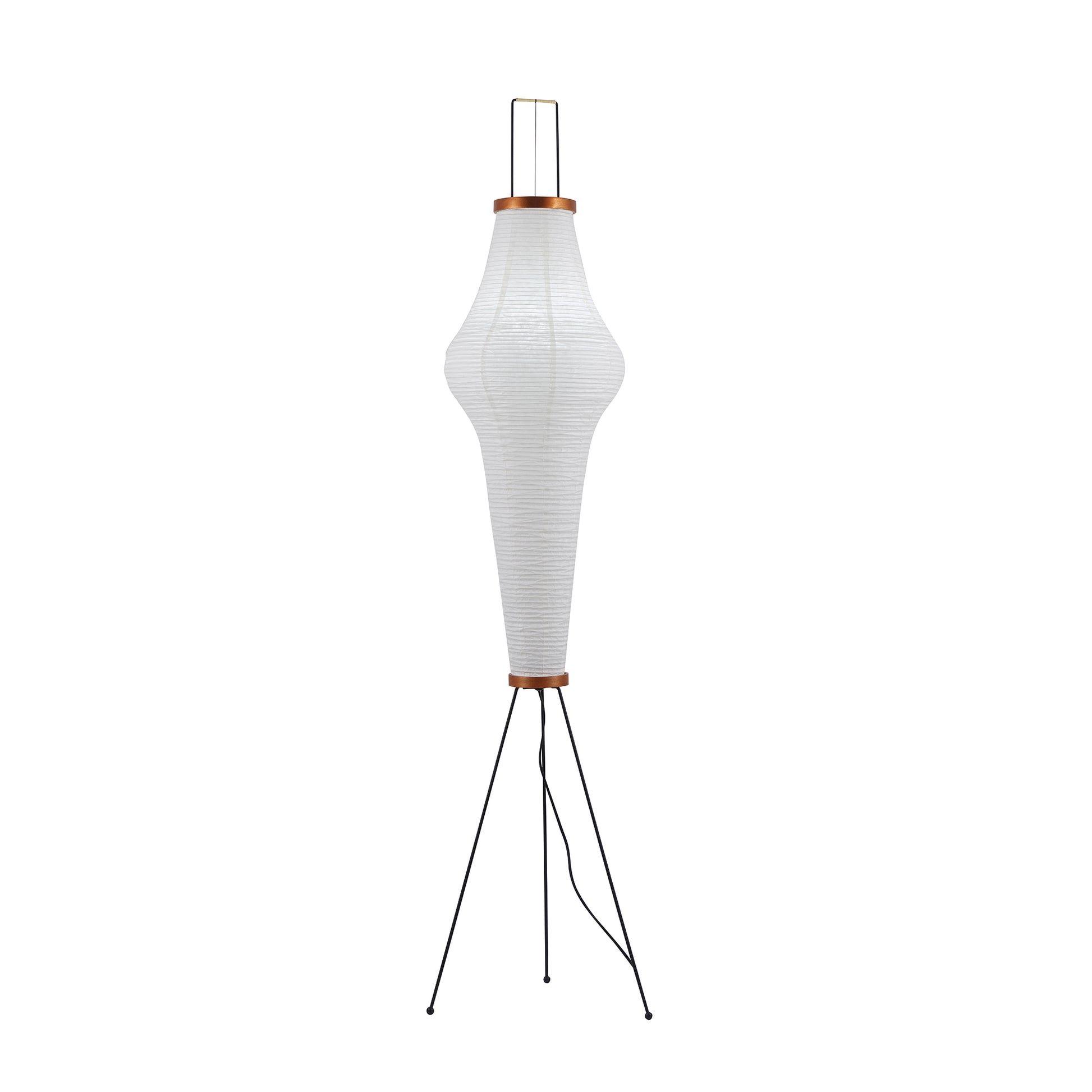 Akari Floor Lamp 47 in Mulberry Paper White Indoor Ambient Lighting Decorative Sculpture | Thomler